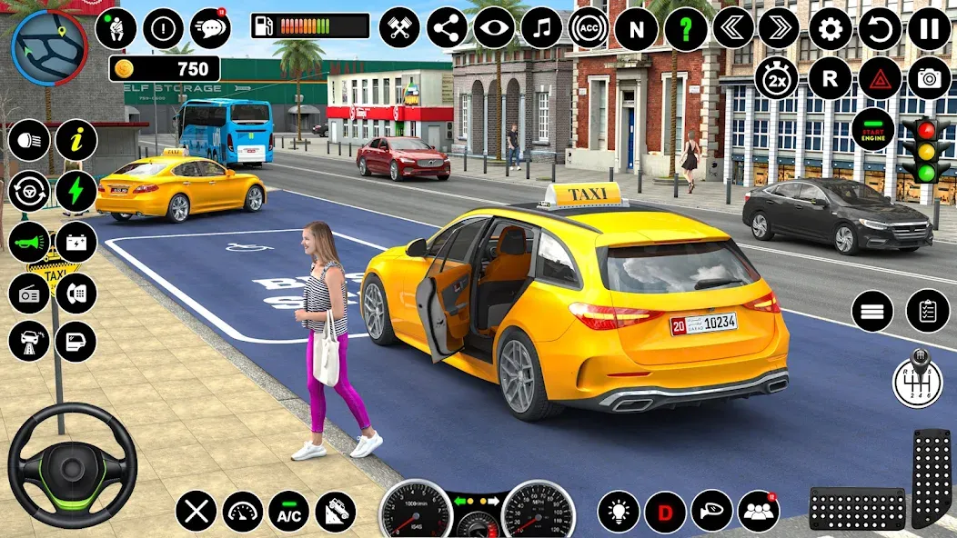 Скачать Russian Taxi Driving Simulator взлом на бесконечные деньги + мод меню screen 4