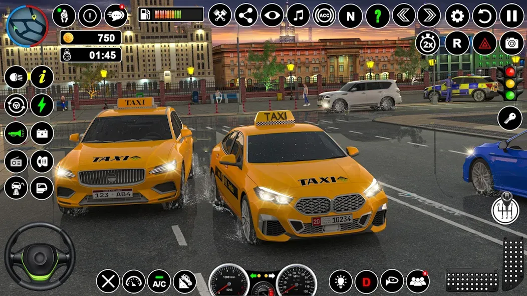 Скачать Russian Taxi Driving Simulator взлом на бесконечные деньги + мод меню screen 5