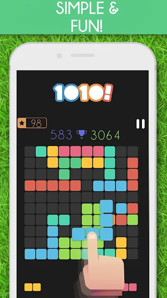 Скачать 1010! Block Puzzle Game взлом на бесконечные деньги + мод меню screen 4