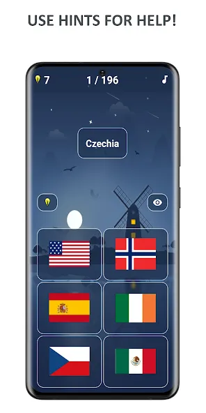 Скачать Flags of World Countries Quiz взлом на бесконечные деньги + мод меню screen 4