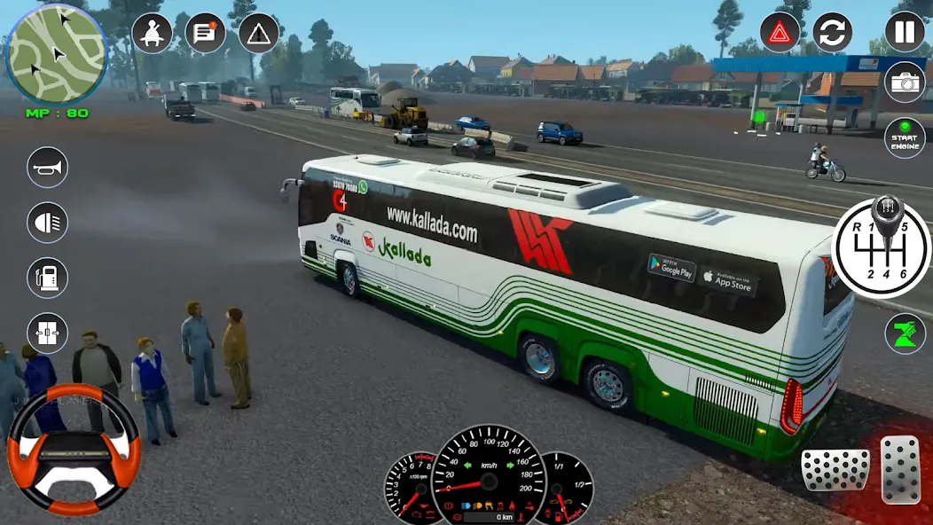 Скачать Bus Simulator 2023 — City Bus взлом на бесконечные деньги + мод меню screen 4