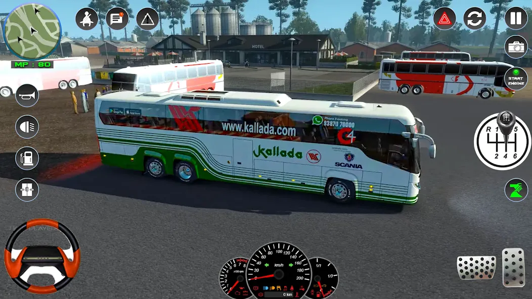 Скачать Bus Simulator 2023 — City Bus взлом на бесконечные деньги + мод меню screen 5