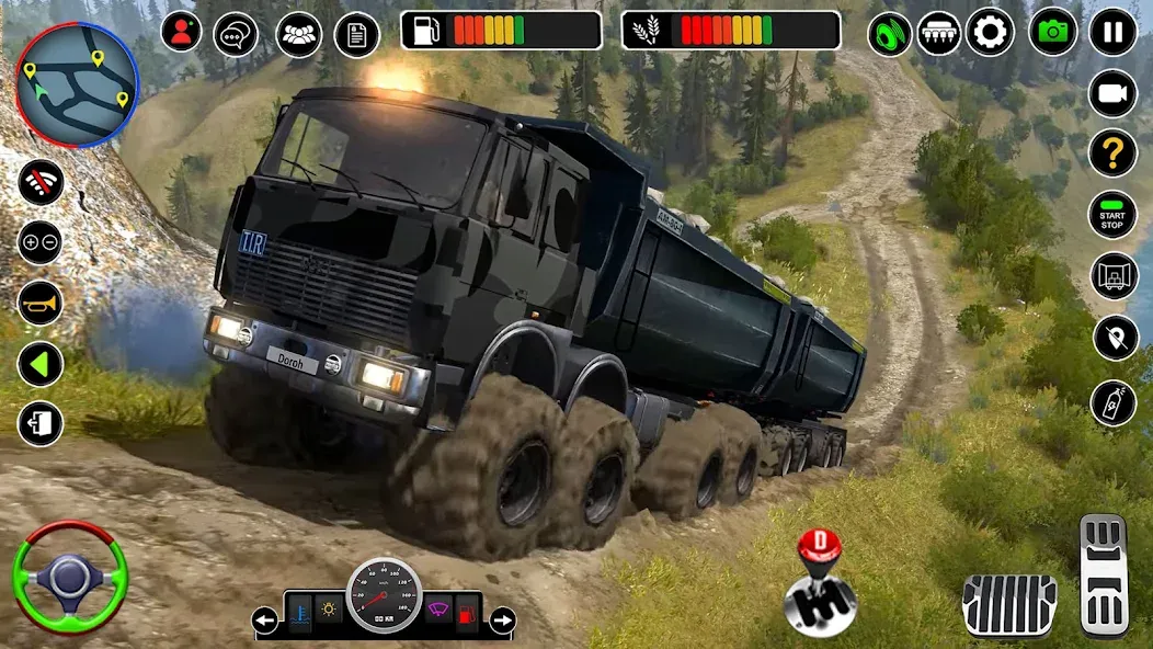 Скачать Offroad Mud Truck Simulator 3D взлом на бесконечные деньги + мод меню screen 1