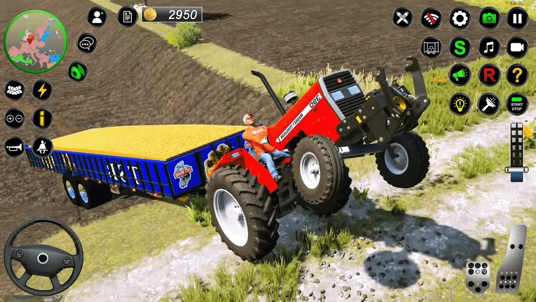 Скачать Real Farmer Tractor Drive Game взлом на бесконечные деньги + мод меню screen 2