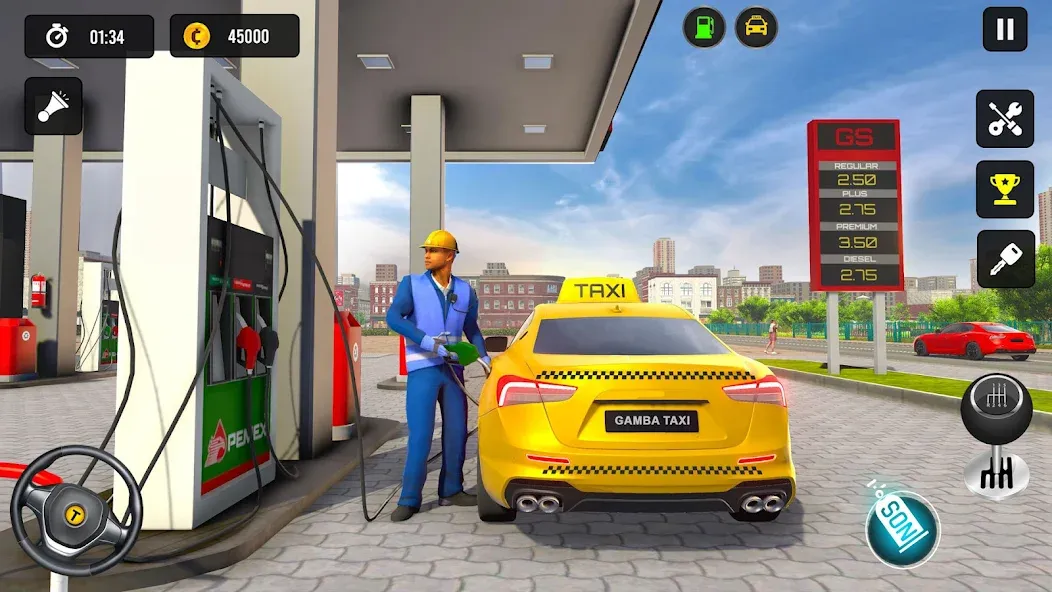 Скачать Taxi Simulator 3d Taxi Driver взлом на бесконечные деньги + мод меню screen 3