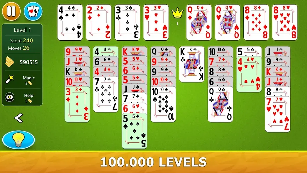 Скачать FreeCell Solitaire — Card Game взлом на бесконечные деньги + мод меню screen 2