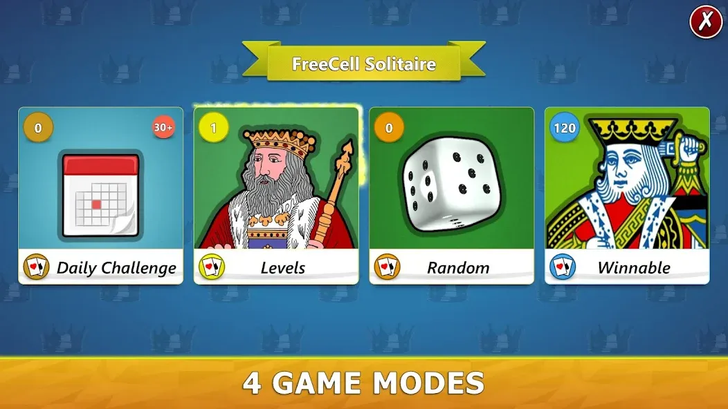 Скачать FreeCell Solitaire — Card Game взлом на бесконечные деньги + мод меню screen 3