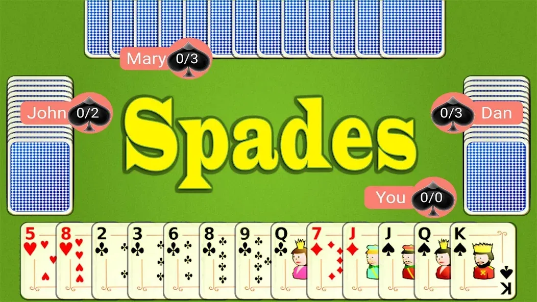 Скачать Spades Mobile взлом на бесконечные деньги + мод меню screen 1