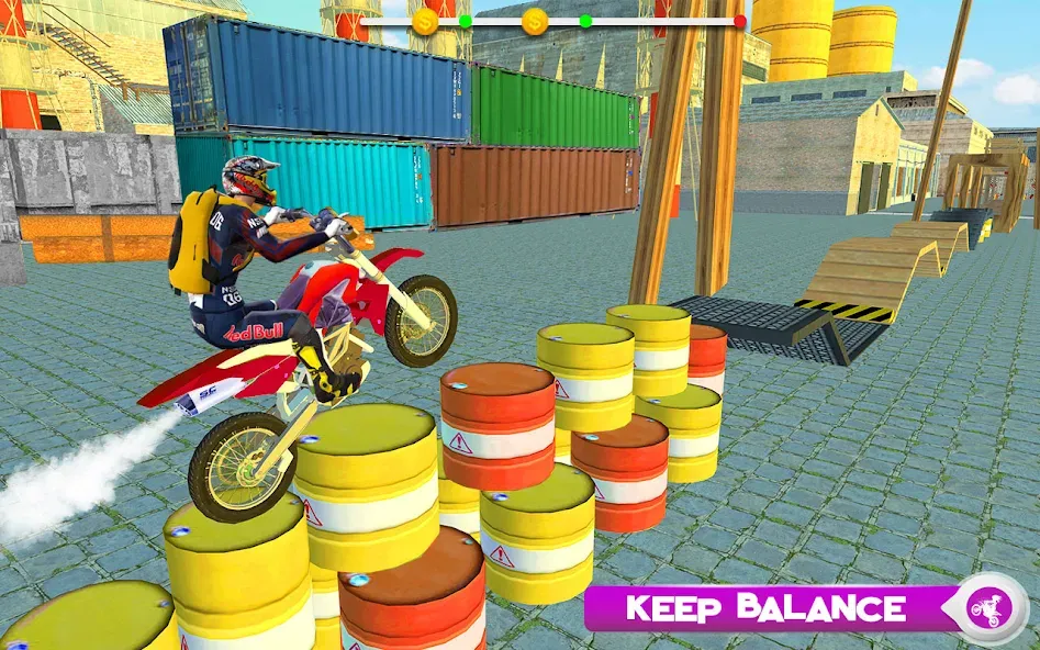 Скачать Motor Bike Stunt Racing Games (Мотор Байк Стант Гонки Игры) взлом на бесконечные деньги + мод меню screen 4