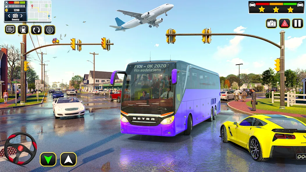 Скачать City Bus Simulator Bus Games (Сити Бас Симулятор Бас Игры) взлом на бесконечные деньги + мод меню screen 2