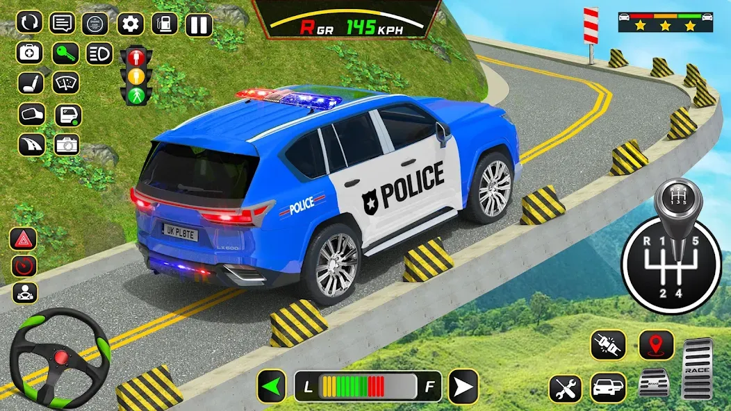 Скачать Police Car Driving School Game (Полицейская школа вождения автомобилей) взлом на бесконечные деньги + мод меню screen 3