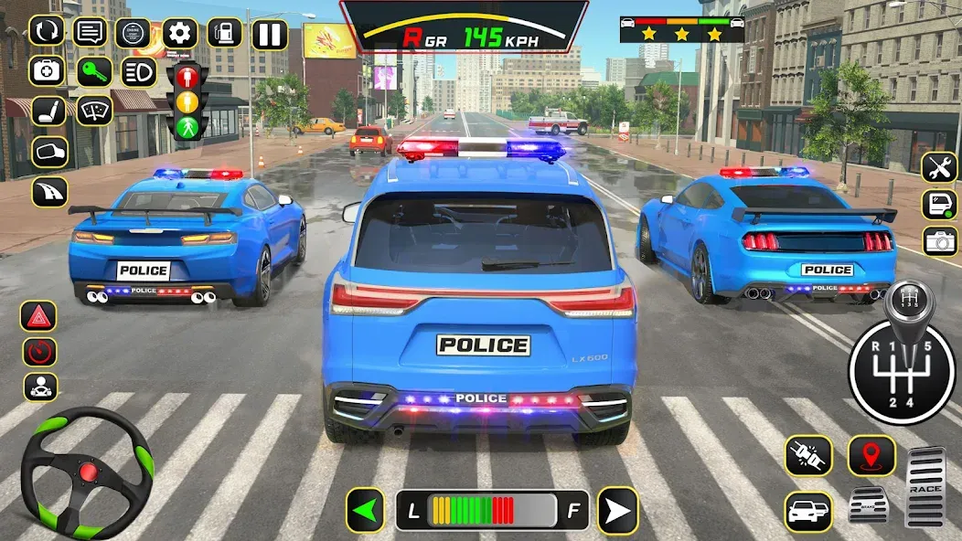 Скачать Police Car Driving School Game (Полицейская школа вождения автомобилей) взлом на бесконечные деньги + мод меню screen 4