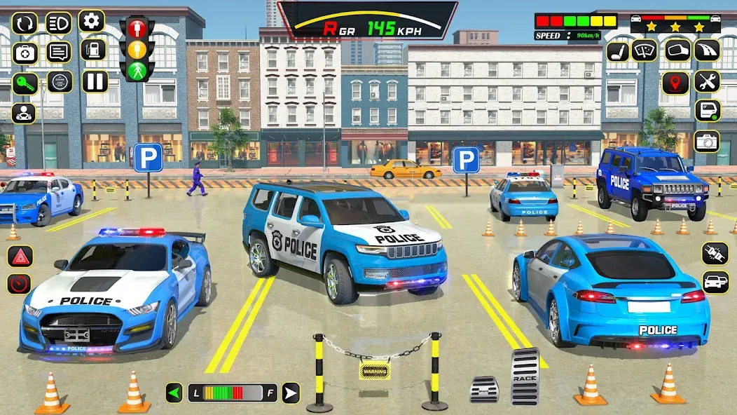 Скачать Police Car Driving School Game (Полицейская школа вождения автомобилей) взлом на бесконечные деньги + мод меню screen 5