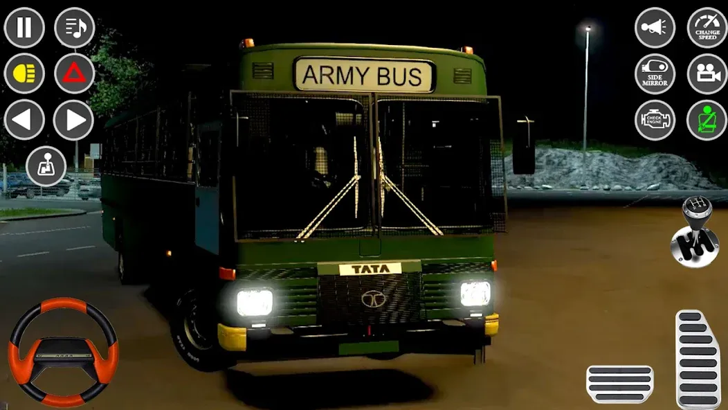 Скачать US Military Coach Simulator 3D взлом на бесконечные деньги + мод меню screen 1