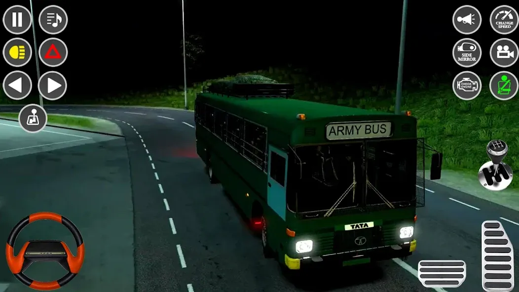 Скачать US Military Coach Simulator 3D взлом на бесконечные деньги + мод меню screen 5