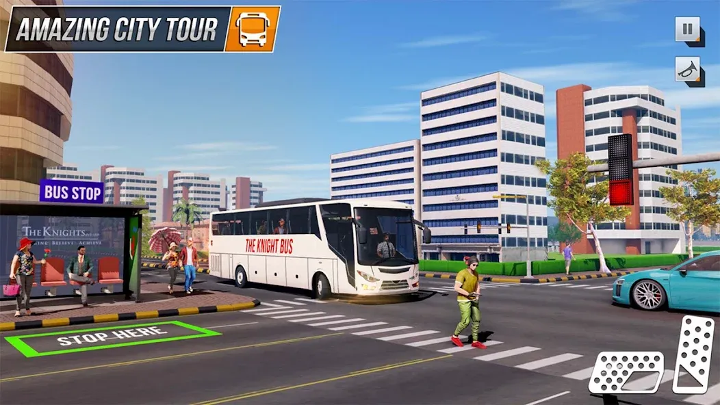 Скачать Modern Bus Simulator: Bus Game взлом на бесконечные деньги + мод меню screen 3