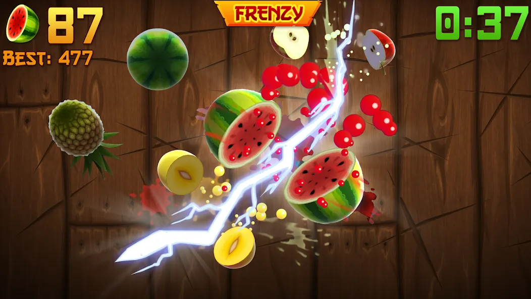 Скачать Fruit Ninja® (Фрут Ниндзя) взлом на бесконечные деньги + мод меню screen 1