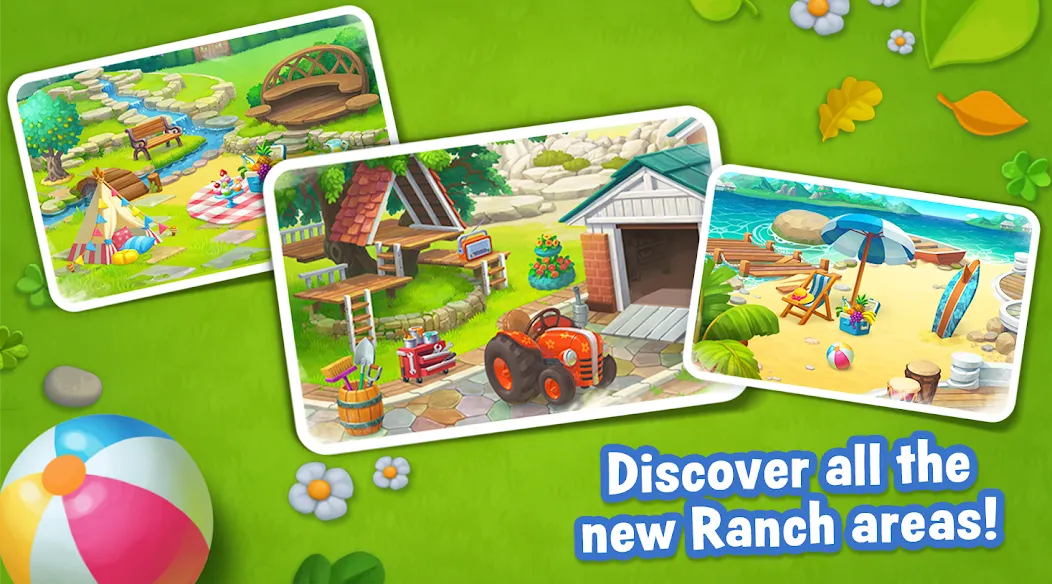 Скачать Ranch Adventures: Amazing Matc взлом на бесконечные деньги + мод меню screen 2