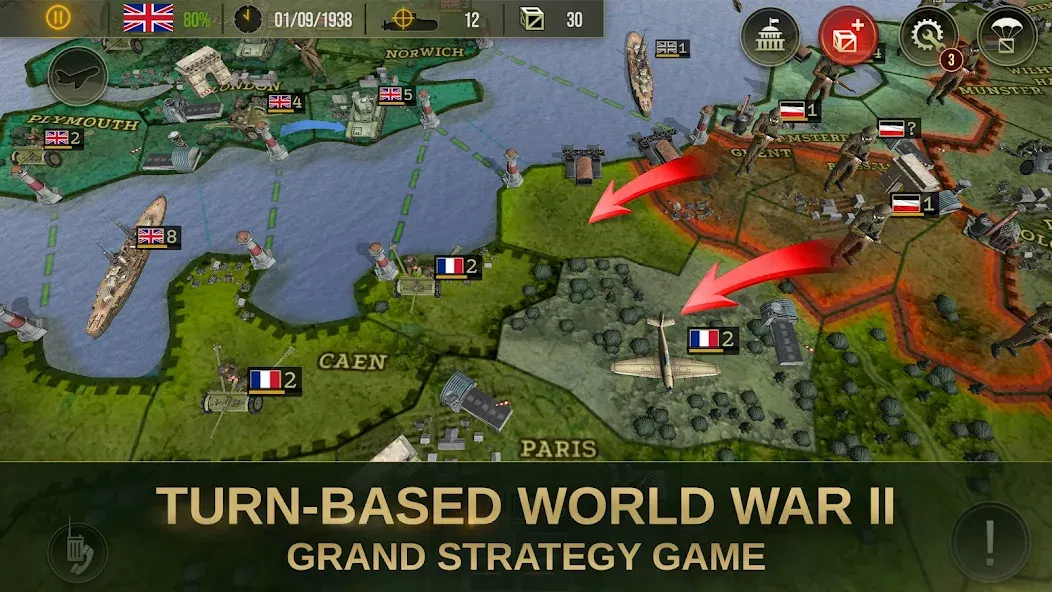 Скачать Strategy&Tactics 2: WWII взлом на бесконечные деньги + мод меню screen 1