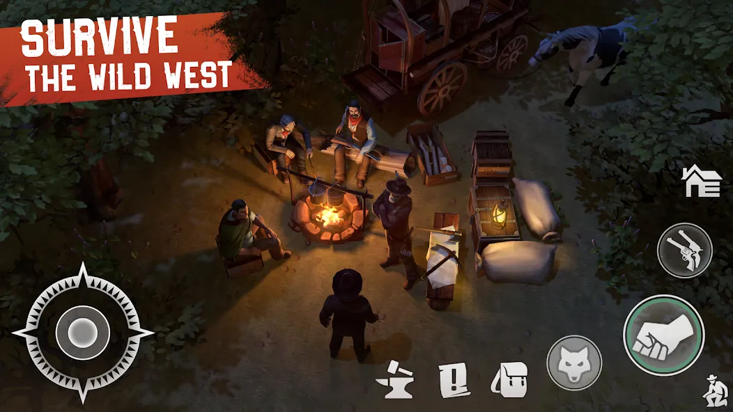 Скачать Westland Survival: Cowboy Game (Вестланд Сурвайвал) взлом на бесконечные деньги + мод меню screen 3