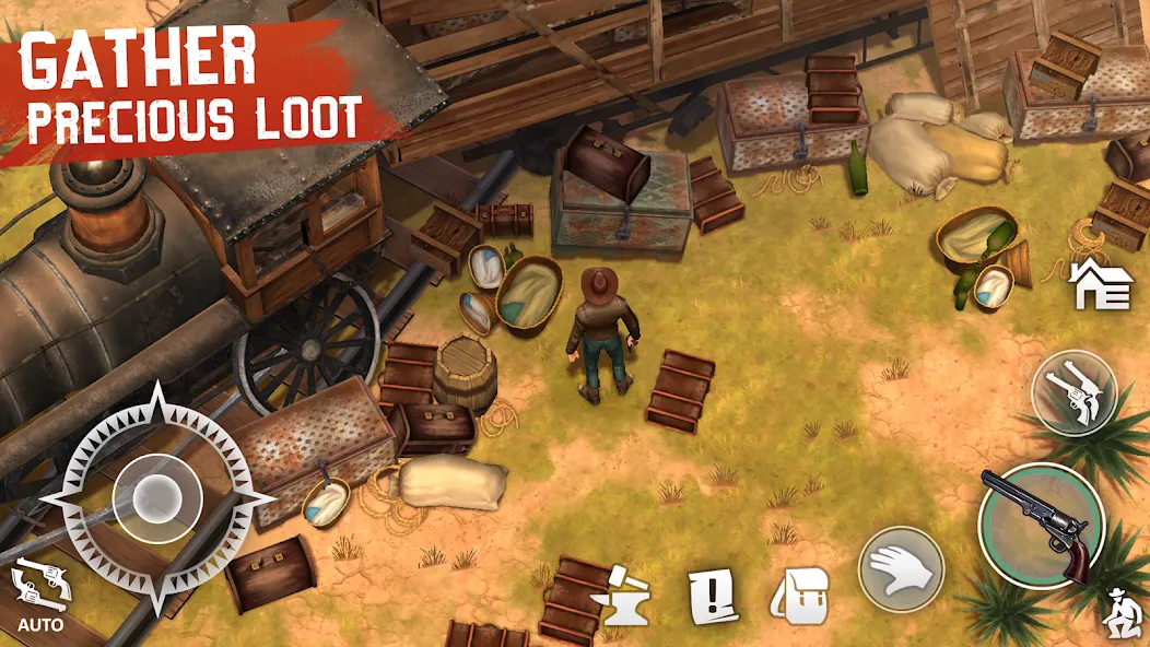 Скачать Westland Survival: Cowboy Game (Вестланд Сурвайвал) взлом на бесконечные деньги + мод меню screen 4