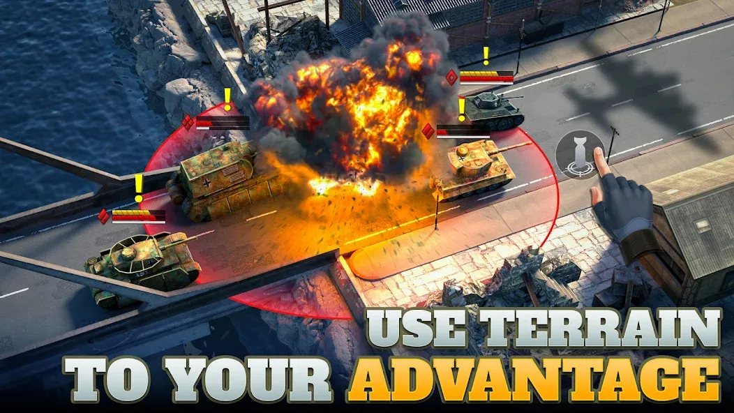 Скачать Tanks Charge: Online PvP Arena (Танковая атака) взлом на бесконечные деньги + мод меню screen 2