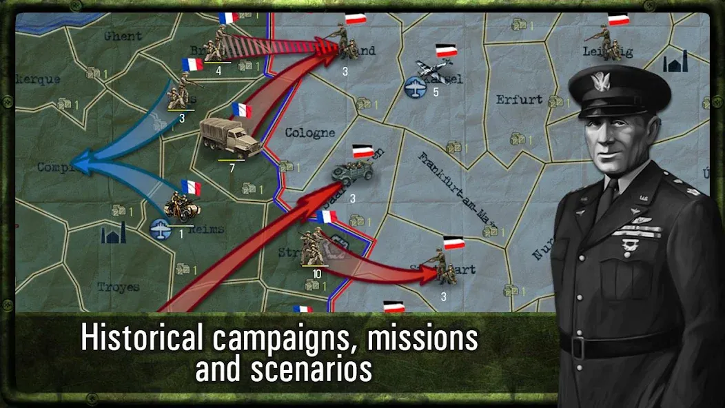 Скачать Strategy & Tactics: WW2 взлом на бесконечные деньги + мод меню screen 2