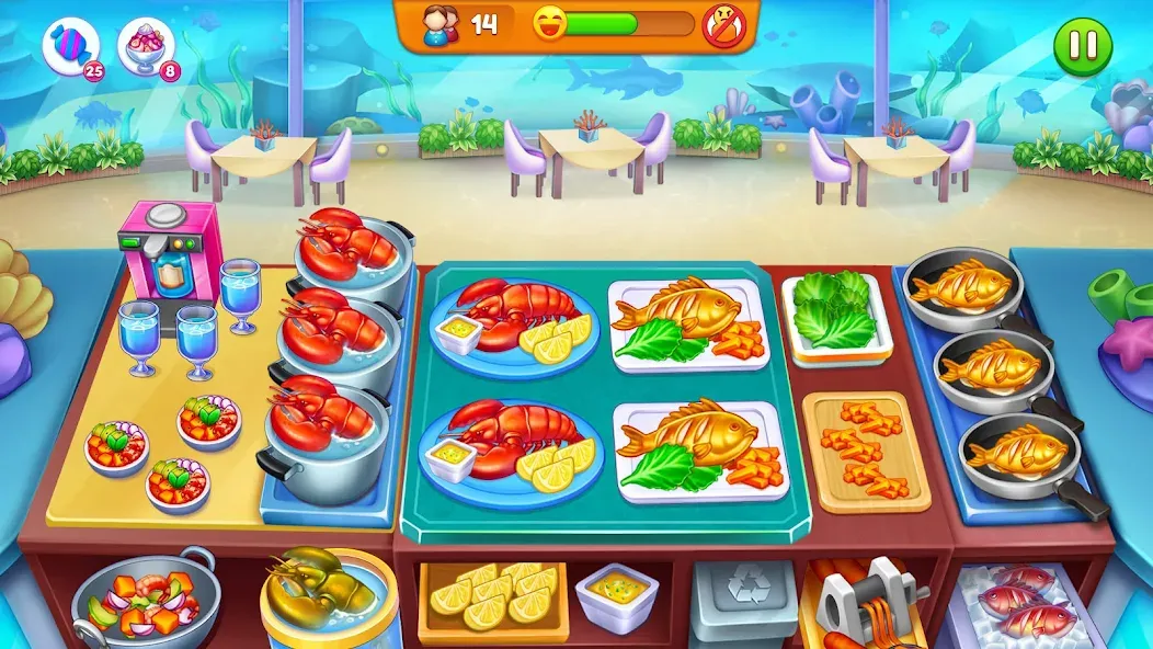 Скачать Cooking Restaurant Food Games взлом на бесконечные деньги + мод меню screen 4