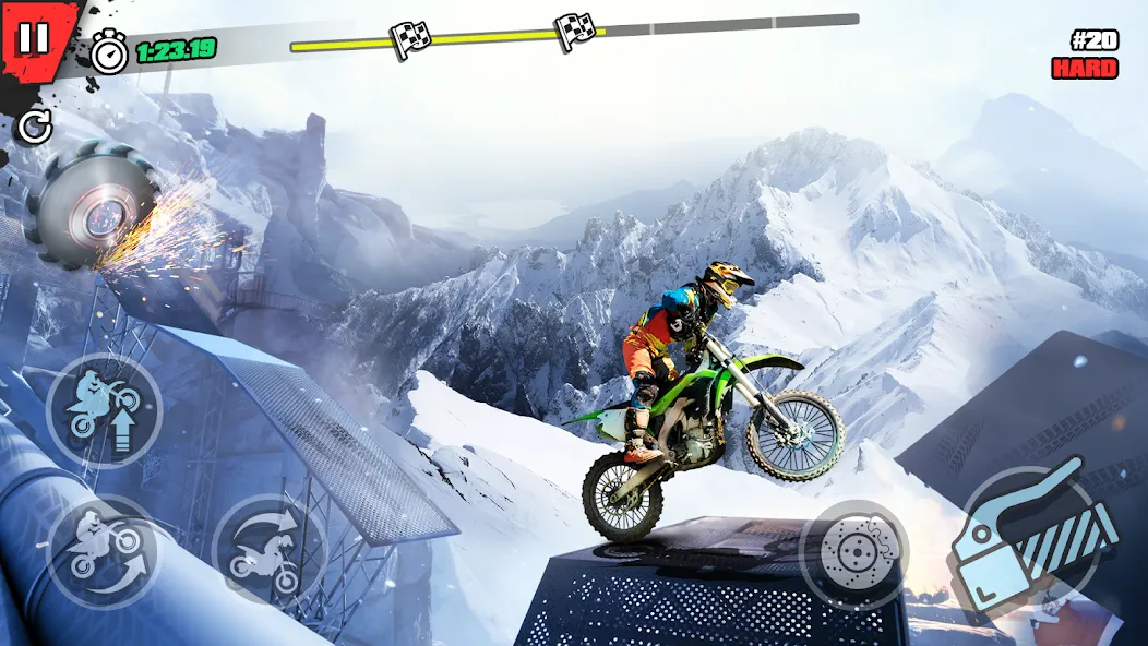 Скачать Trial Mania: Dirt Bike Games (Трайал Мания) взлом на бесконечные деньги + мод меню screen 3