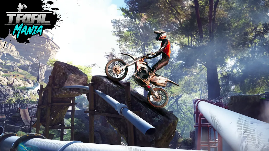 Скачать Trial Mania: Dirt Bike Games (Трайал Мания) взлом на бесконечные деньги + мод меню screen 5