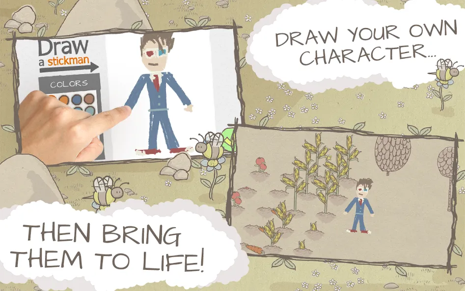 Скачать Draw a Stickman: EPIC Free (Нарисуй палочного человечка) взлом на бесконечные деньги + мод меню screen 2