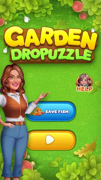 Скачать Garden Dropuzzle (Гарден Дропазл) взлом на бесконечные деньги + мод меню screen 1