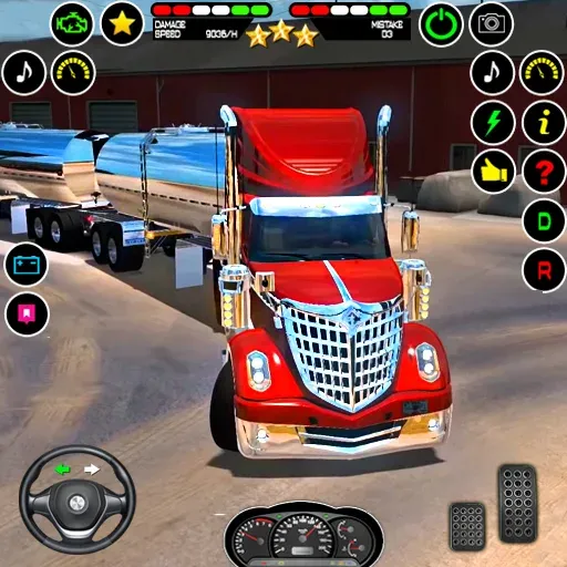 Скачать US Truck Driving Cargo Game 3D (Американский грузовик водителя) взлом на бесконечные деньги + мод меню screen 1