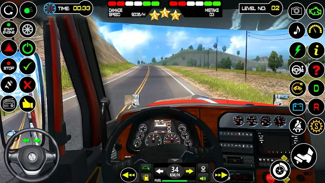 Скачать US Truck Driving Cargo Game 3D (Американский грузовик водителя) взлом на бесконечные деньги + мод меню screen 4