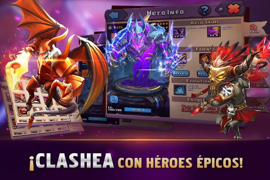 Скачать Clash of Lords 2: Español (Клэш оф Лордс 2) взлом на бесконечные деньги + мод меню screen 2