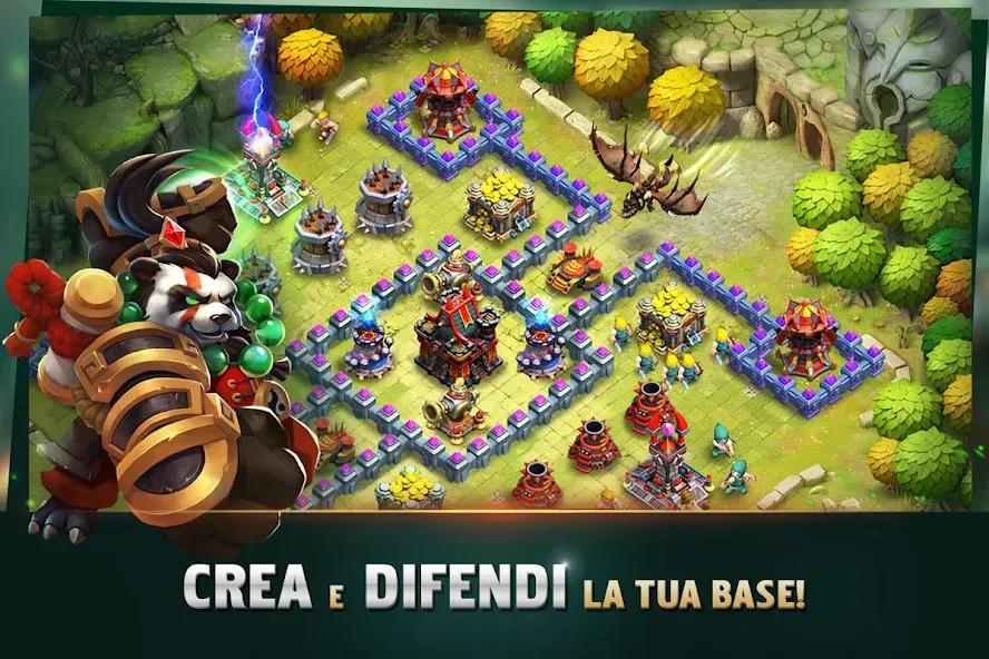 Скачать Clash of Lords 2: Italiano (Клэш оф Лордс 2) взлом на бесконечные деньги + мод меню screen 1