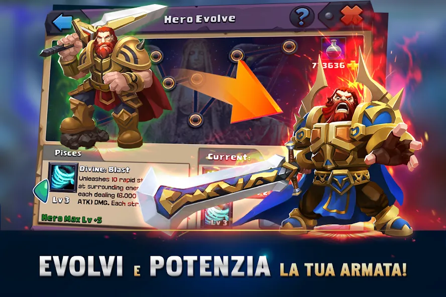 Скачать Clash of Lords 2: Italiano (Клэш оф Лордс 2) взлом на бесконечные деньги + мод меню screen 3