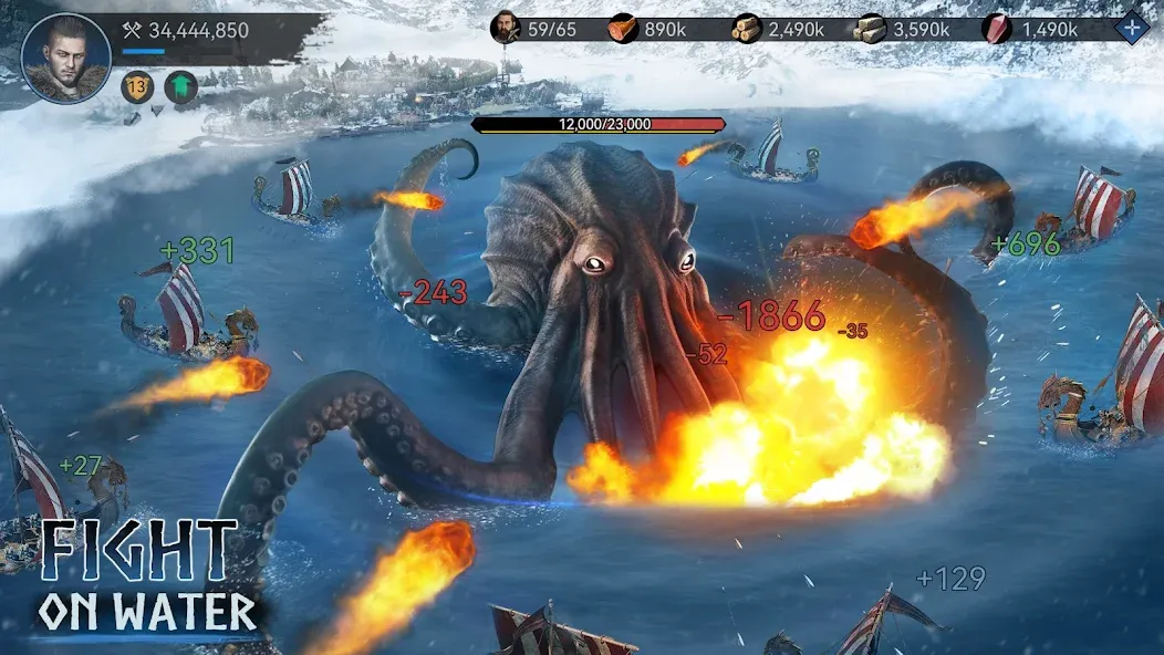 Скачать Viking Rise: Valhalla (Викинг Райз) взлом на бесконечные деньги + мод меню screen 4