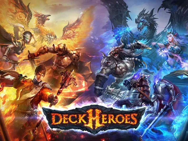 Скачать Deck Heroes: Legacy (Дек Герои) взлом на бесконечные деньги + мод меню screen 1