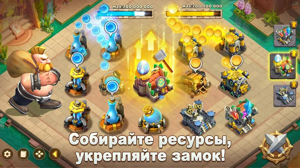 Скачать Castle Clash: Правитель мира (Кастл Клаш) взлом на бесконечные деньги + мод меню screen 2