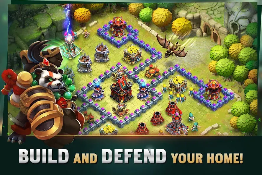 Скачать Clash of Lords: Guild Castle (Клэш оф Лордс) взлом на бесконечные деньги + мод меню screen 1