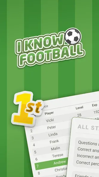 Скачать I Know Football (Ай Ноу Футбол) взлом на бесконечные деньги + мод меню screen 1