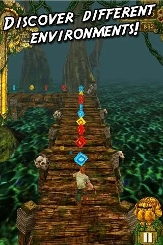 Скачать Temple Run (Темпл Ран) взлом на бесконечные деньги + мод меню screen 4