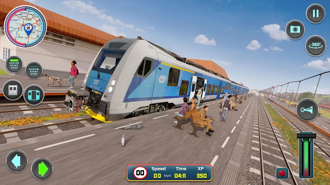 Скачать City Train Driver- Train Games взлом на бесконечные деньги + мод меню screen 5