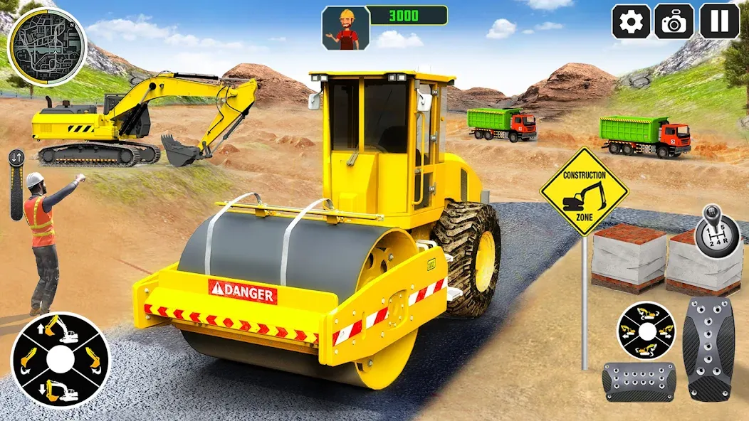 Скачать City Construction Simulator 3D взлом на бесконечные деньги + мод меню screen 2