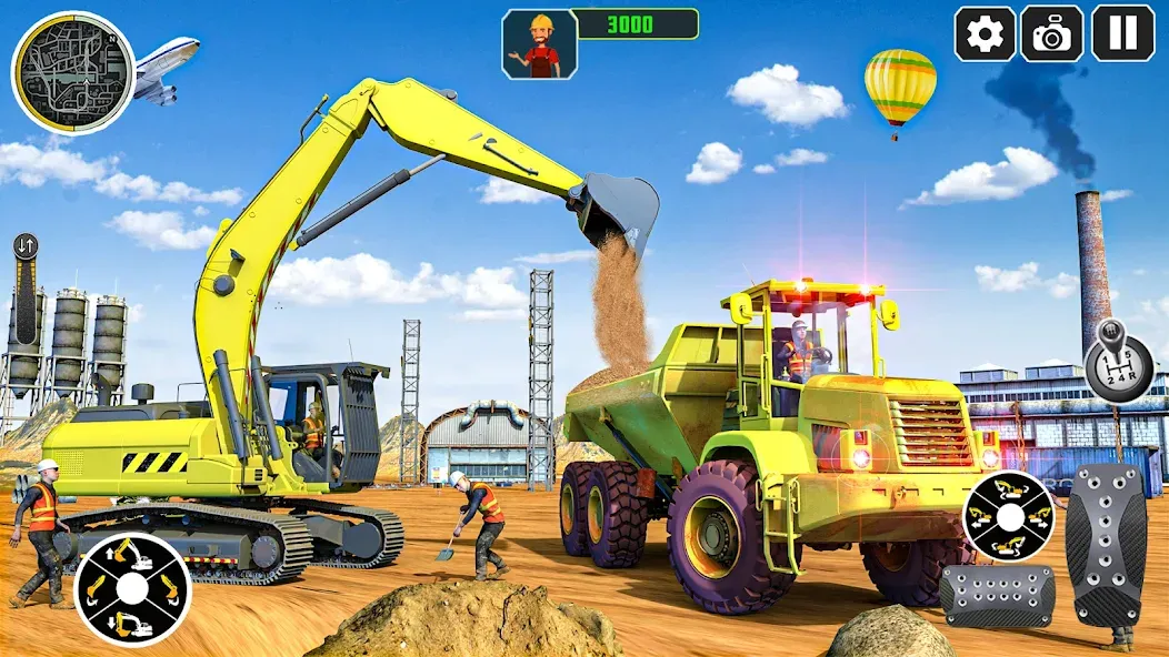 Скачать City Construction Simulator 3D взлом на бесконечные деньги + мод меню screen 3