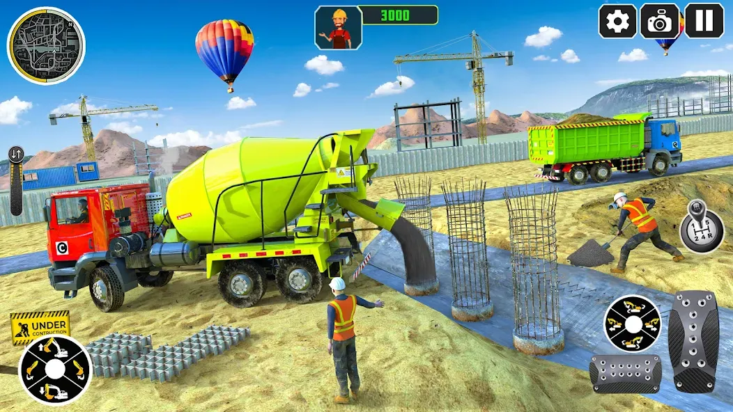 Скачать City Construction Simulator 3D взлом на бесконечные деньги + мод меню screen 5