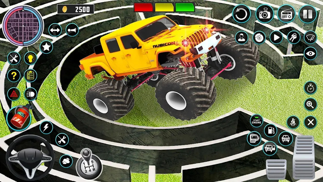 Скачать Monster Truck Maze Puzzle Game взлом на бесконечные деньги + мод меню screen 2