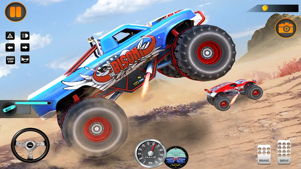 Скачать Monster Truck Off Road Racing взлом на бесконечные деньги + мод меню screen 3