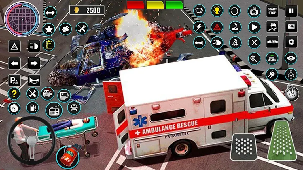 Скачать Heli Ambulance Simulator Game взлом на бесконечные деньги + мод меню screen 4